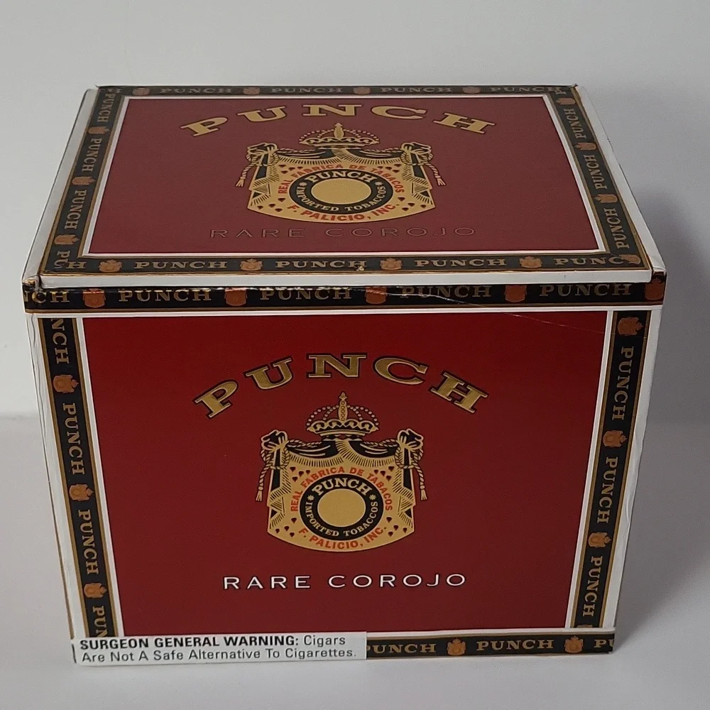 Punch Rothschilds Rare Corojo Edition Wood Lift Lid Cigar Box